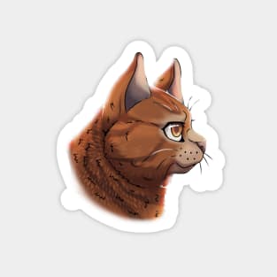 Red Tabby British Shorthair Side Portrait Sticker